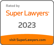 Rated by Super lawyers 2023 Visit SuperLawyers.com